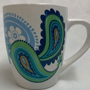 Royal Norfolk Paisley Mug - Blue and Green